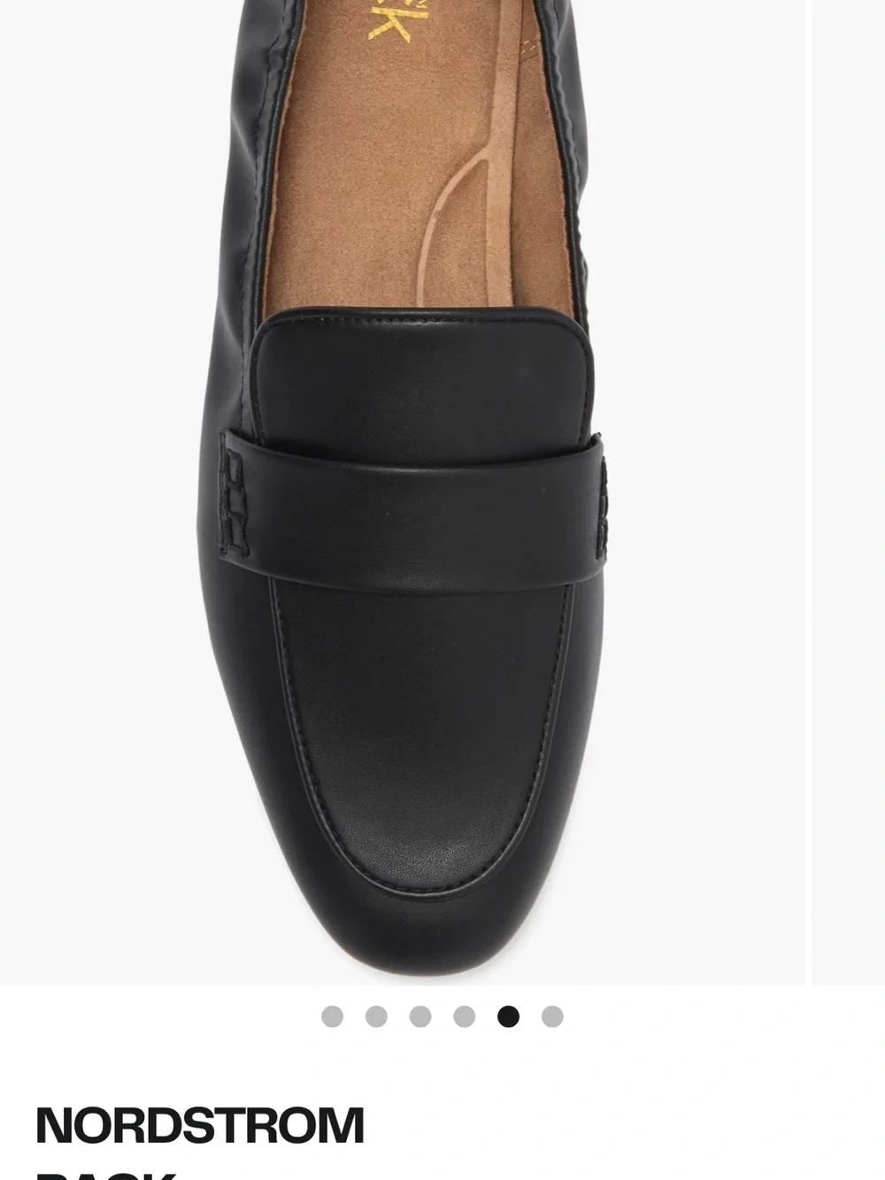 Black Leather Michela Apron Nordstrom Rack Loafers for Women - Slip-On Flats